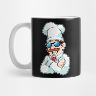 Chef with Chef's hat & funny Sunglasses Mug